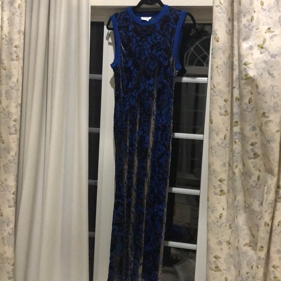 DKNY Velour Print Dress - Picture 1 of 3